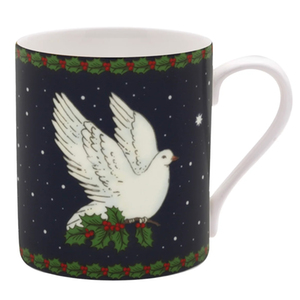 Dove of Peace Bone China Mug - Blue - by Halcyon Days