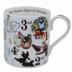 12 days of Christmas Bone China Mug by Halcyon Days