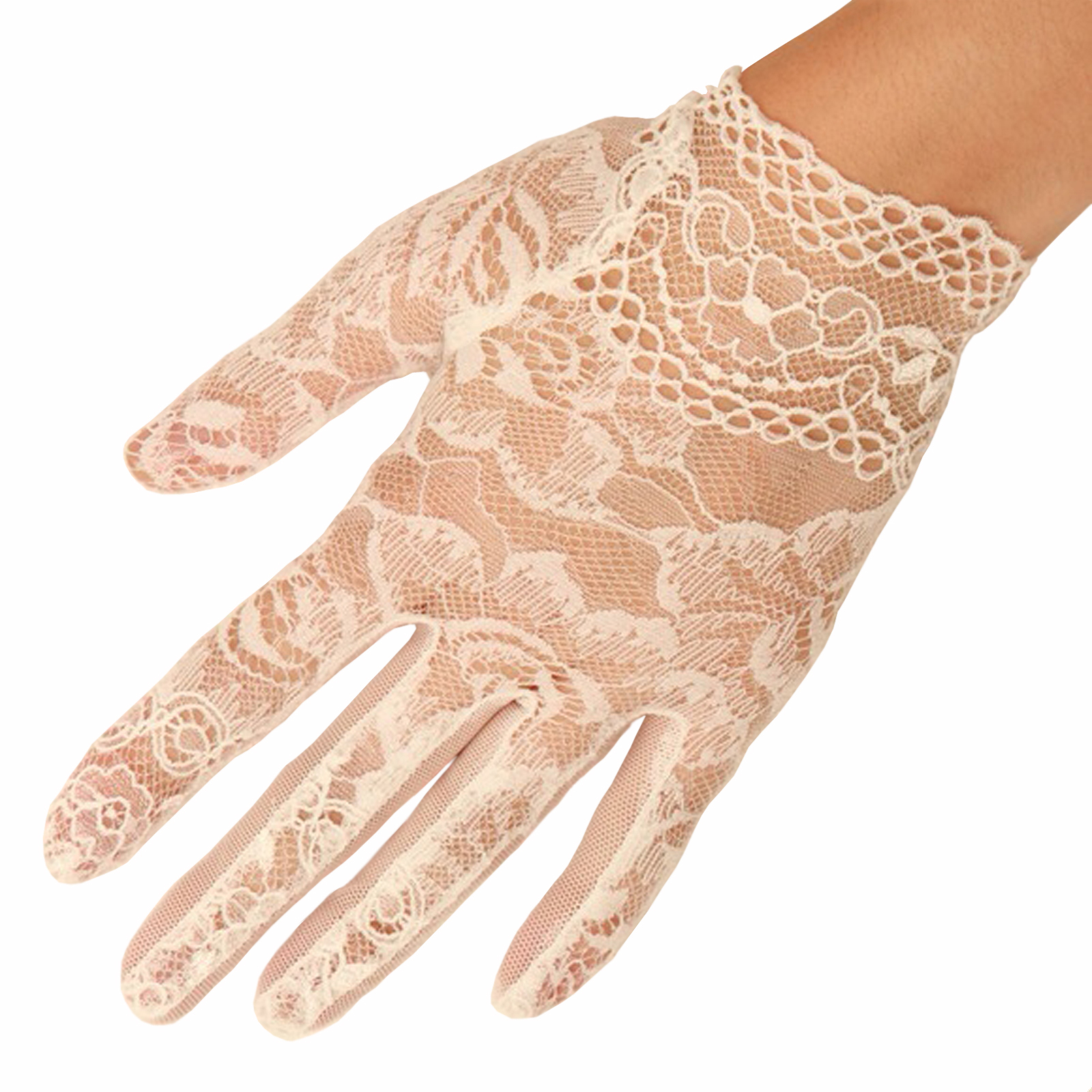 short lace gloves